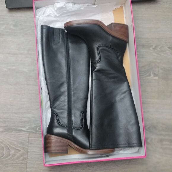 Vince Camuto Women's Vuliann Wide Calf Tall Shaft Leather Boots Size 6 - Picture 2 of 6